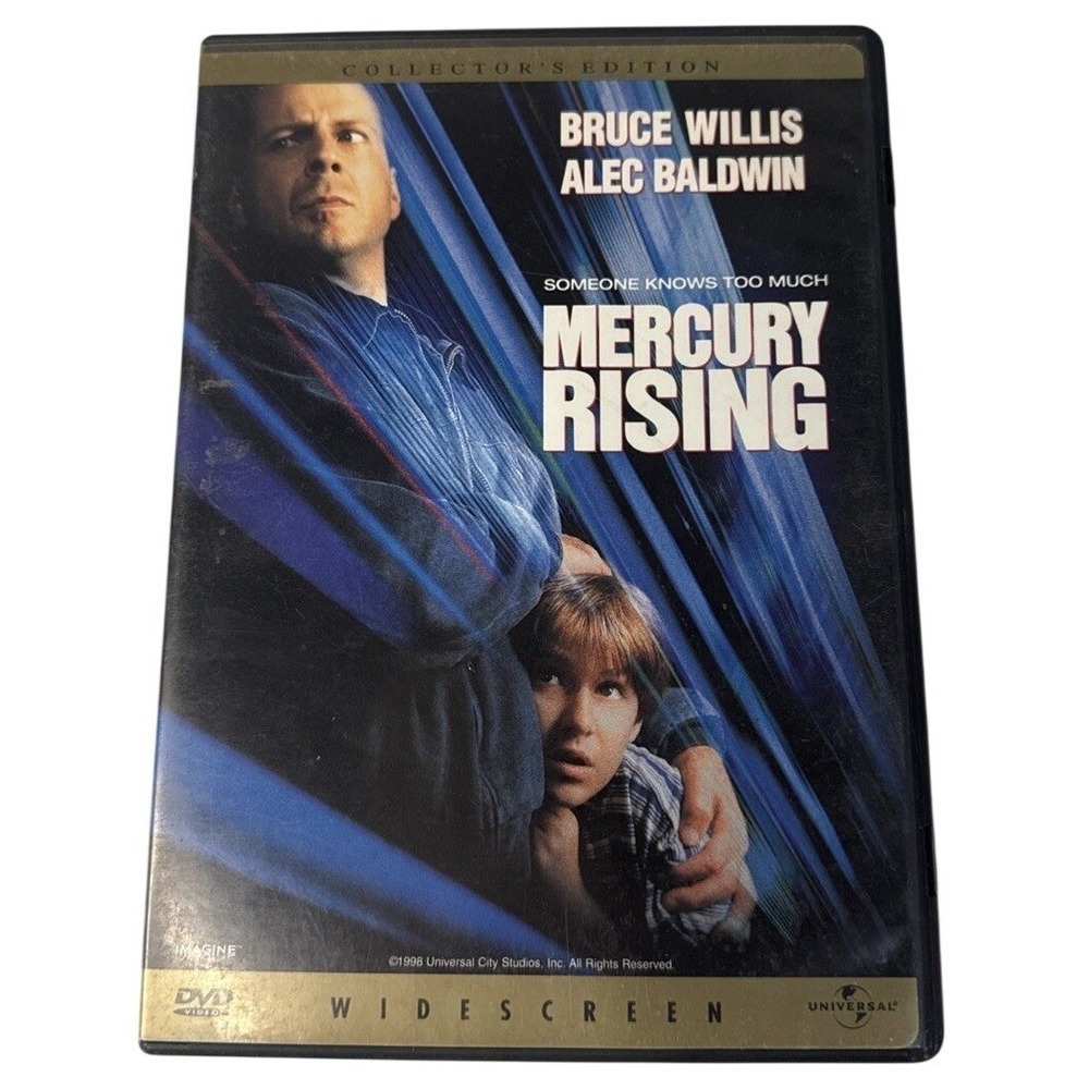 Mercury Rising Collector's Edition (DVD, 1998) Bruce Willis Alec Baldwin